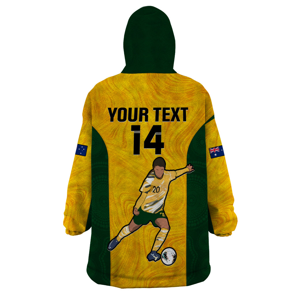 custom-australia-soccer-wearable-blanket-hoodie-sam-kerr-matildas-proud-2023-world-cup-yellow