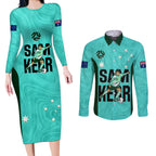 australia-soccer-couples-matching-long-sleeve-bodycon-dress-and-long-sleeve-button-shirts-sam-kerr-matildas-proud-2023-world-cup-turquoise