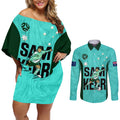 australia-soccer-couples-matching-off-shoulder-short-dress-and-long-sleeve-button-shirts-sam-kerr-matildas-proud-2023-world-cup-turquoise