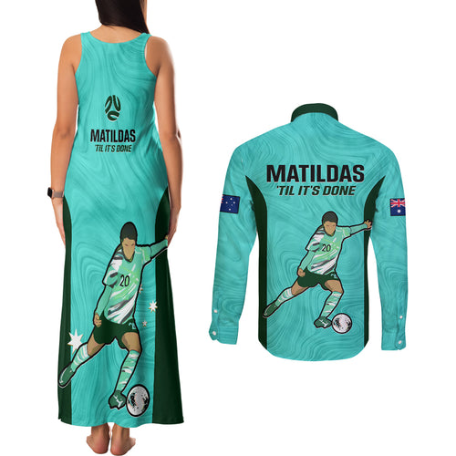 australia-soccer-couples-matching-tank-maxi-dress-and-long-sleeve-button-shirts-sam-kerr-matildas-proud-2023-world-cup-turquoise