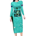 australia-soccer-long-sleeve-bodycon-dress-sam-kerr-matildas-proud-2023-world-cup-turquoise
