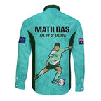 australia-soccer-long-sleeve-button-shirt-sam-kerr-matildas-proud-2023-world-cup-turquoise