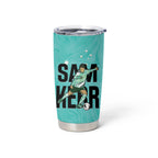 Australia Soccer Tumbler Cup Sam Kerr Matildas Proud Turquoise
