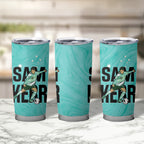 Australia Soccer Tumbler Cup Sam Kerr Matildas Proud Turquoise