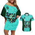 custom-australia-soccer-couples-matching-off-shoulder-short-dress-and-hawaiian-shirt-sam-kerr-matildas-proud-2023-world-cup-turquoise
