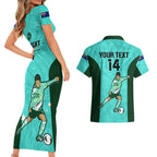 custom-australia-soccer-couples-matching-short-sleeve-bodycon-dress-and-hawaiian-shirt-sam-kerr-matildas-proud-2023-world-cup-turquoise
