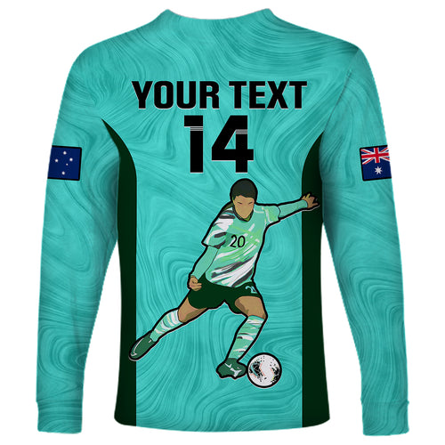 custom-australia-soccer-long-sleeve-shirt-sam-kerr-matildas-proud-2023-world-cup-turquoise