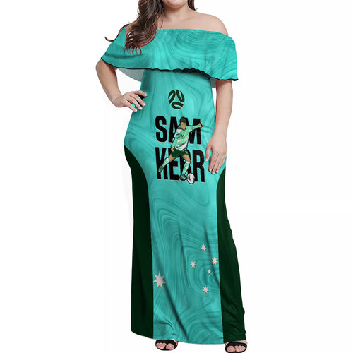 custom-australia-soccer-off-shoulder-maxi-dress-sam-kerr-matildas-proud-2023-world-cup-turquoise