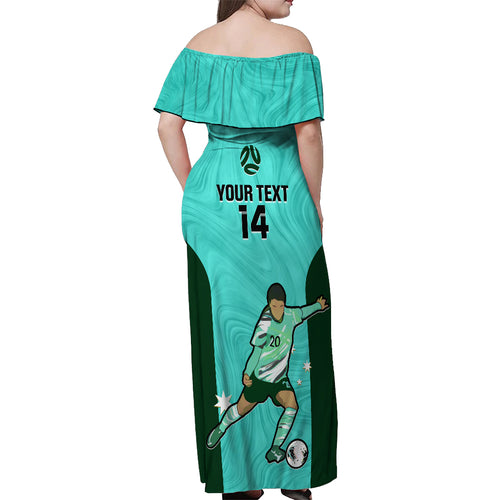 custom-australia-soccer-off-shoulder-maxi-dress-sam-kerr-matildas-proud-2023-world-cup-turquoise