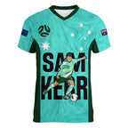 custom-australia-soccer-women-v-neck-t-shirt-sam-kerr-matildas-proud-2023-world-cup-turquoise