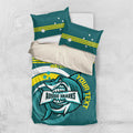Custom Australia Water Polo 2024 Bedding Set Aussie Shark Sporty Version
