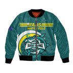 Custom Australia Water Polo 2024 Bomber Jacket Aussie Shark Sporty Version