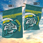 Custom Australia Water Polo 2024 Garden Flag Aussie Shark Sporty Version