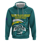 Custom Australia Water Polo 2024 Hoodie Aussie Shark Sporty Version
