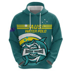 Custom Australia Water Polo 2024 Hoodie Aussie Shark Sporty Version