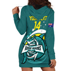 Custom Australia Water Polo 2024 Hoodie Dress Aussie Shark Sporty Version