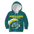 Custom Australia Water Polo 2024 Kid Hoodie Aussie Shark Sporty Version