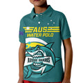 Custom Australia Water Polo 2024 Kid Polo Shirt Aussie Shark Sporty Version