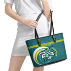Custom Australia Water Polo 2024 Leather Tote Bag Aussie Shark Sporty Version