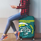 Custom Australia Water Polo 2024 Luggage Cover Aussie Shark Sporty Version