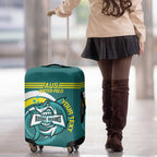 Custom Australia Water Polo 2024 Luggage Cover Aussie Shark Sporty Version