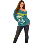 Custom Australia Water Polo 2024 Off Shoulder Sweater Aussie Shark Sporty Version