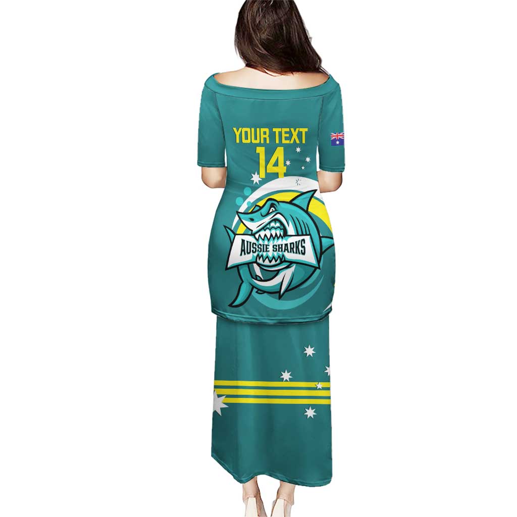 Custom Australia Water Polo 2024 Puletasi Aussie Shark Sporty Version