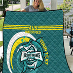 Custom Australia Water Polo 2024 Quilt Aussie Shark Sporty Version