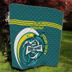 Custom Australia Water Polo 2024 Quilt Aussie Shark Sporty Version