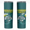 Personalised Australia Water Polo 2024 Skinny Tumbler Aussie Shark Sporty Version