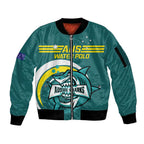 Custom Australia Water Polo 2024 Sleeve Zip Bomber Jacket Aussie Shark Sporty Version