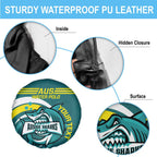 Custom Australia Water Polo 2024 Spare Tire Cover Aussie Shark Sporty Version