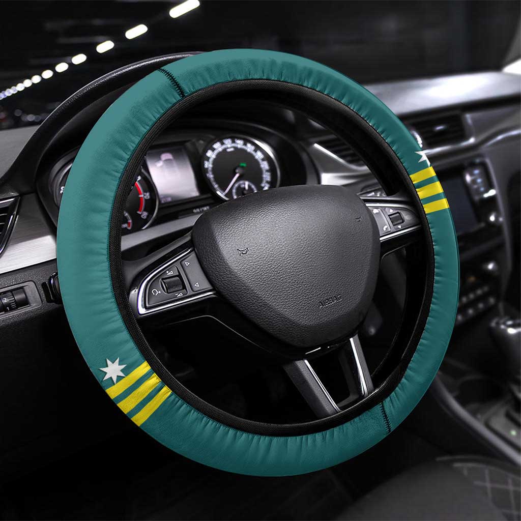 Australia Water Polo 2024 Steering Wheel Cover Aussie Shark Sporty Version