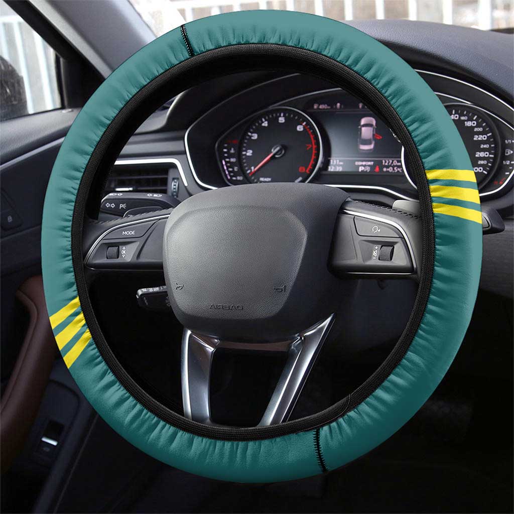 Australia Water Polo 2024 Steering Wheel Cover Aussie Shark Sporty Version