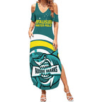 Custom Australia Water Polo 2024 Summer Maxi Dress Aussie Shark Sporty Version