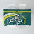 Custom Australia Water Polo 2024 Tablecloth Aussie Shark Sporty Version