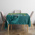 Custom Australia Water Polo 2024 Tablecloth Aussie Shark Sporty Version