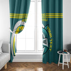 Custom Australia Water Polo 2024 Window Curtain Aussie Shark Sporty Version