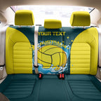 Custom Australia Water Polo 2024 Back Car Seat Cover Aussie Shark National Color Version