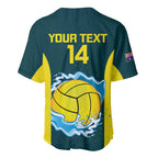 Custom Australia Water Polo 2024 Baseball Jersey Aussie Shark National Color Version