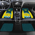 Custom Australia Water Polo 2024 Car Mats Aussie Shark National Color Version