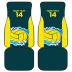Custom Australia Water Polo 2024 Car Mats Aussie Shark National Color Version