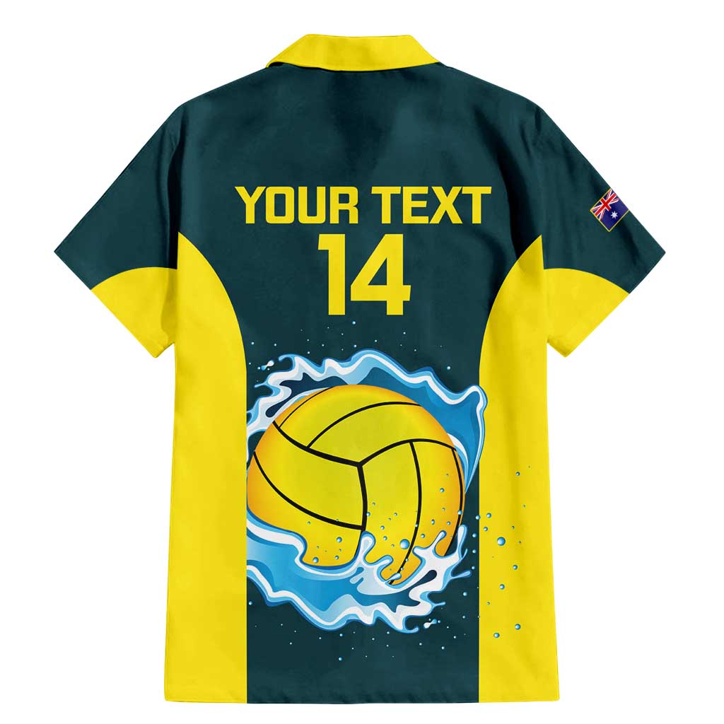 Custom Australia Water Polo 2024 Family Matching Mermaid Dress and Hawaiian Shirt Aussie Shark National Color Version