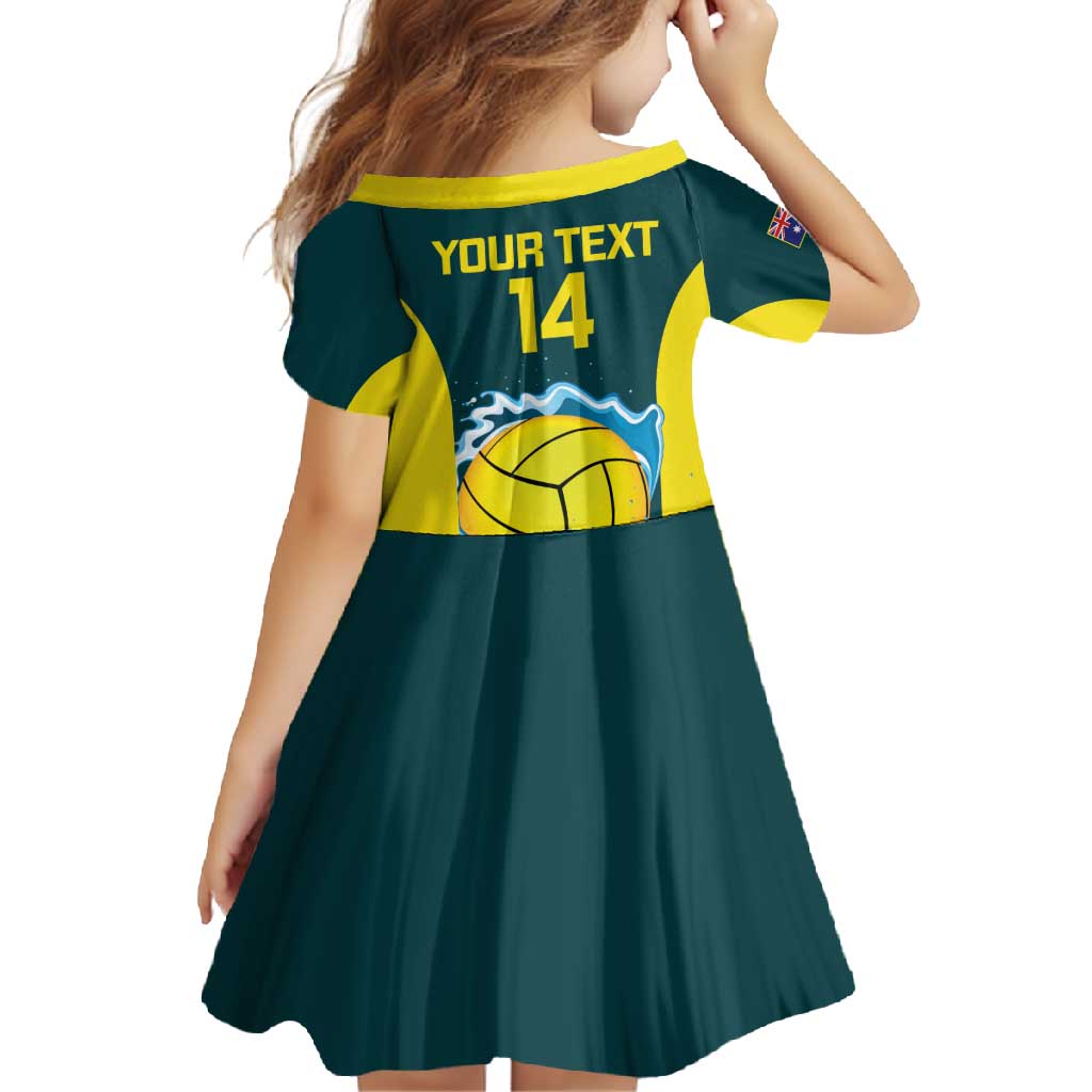 Custom Australia Water Polo 2024 Family Matching Tank Maxi Dress and Hawaiian Shirt Aussie Shark National Color Version
