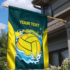 Custom Australia Water Polo 2024 Garden Flag Aussie Shark National Color Version