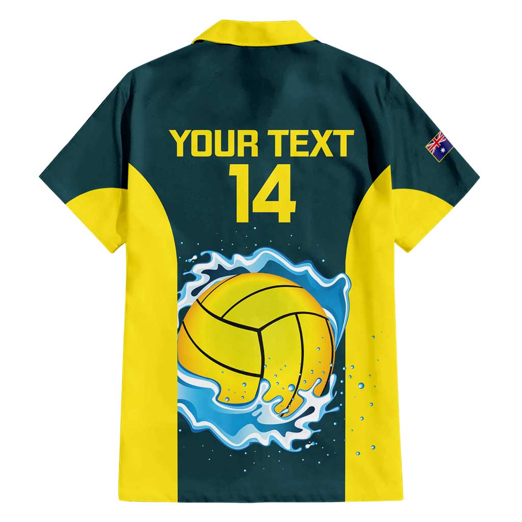 Custom Australia Water Polo 2024 Hawaiian Shirt Aussie Shark National Color Version