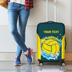 Custom Australia Water Polo 2024 Luggage Cover Aussie Shark National Color Version