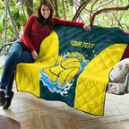 Custom Australia Water Polo 2024 Quilt Aussie Shark National Color Version