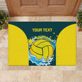 Custom Australia Water Polo 2024 Rubber Doormat Aussie Shark National Color Version