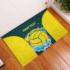 Custom Australia Water Polo 2024 Rubber Doormat Aussie Shark National Color Version